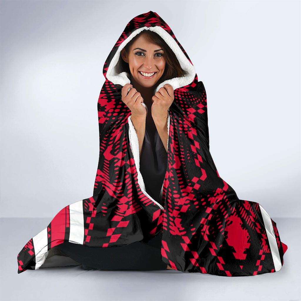 Personalized VIC Oztag Australia Bird Mascot Hooded Blanket Australian Flag