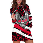 Personalized VIC Oztag Australia Bird Mascot Hoodie Dress Australian Flag