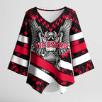 Personalized VIC Oztag Australia Bird Mascot Kimono Sleeve Blouse Australian Flag
