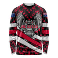 Personalized VIC Oztag Australia Bird Mascot Long Sleeve Shirt Australian Flag