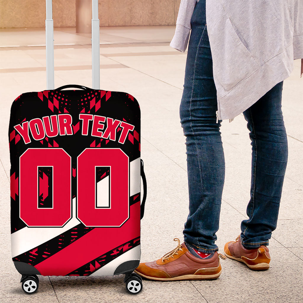 Personalized VIC Oztag Australia Bird Mascot Luggage Cover Australian Flag