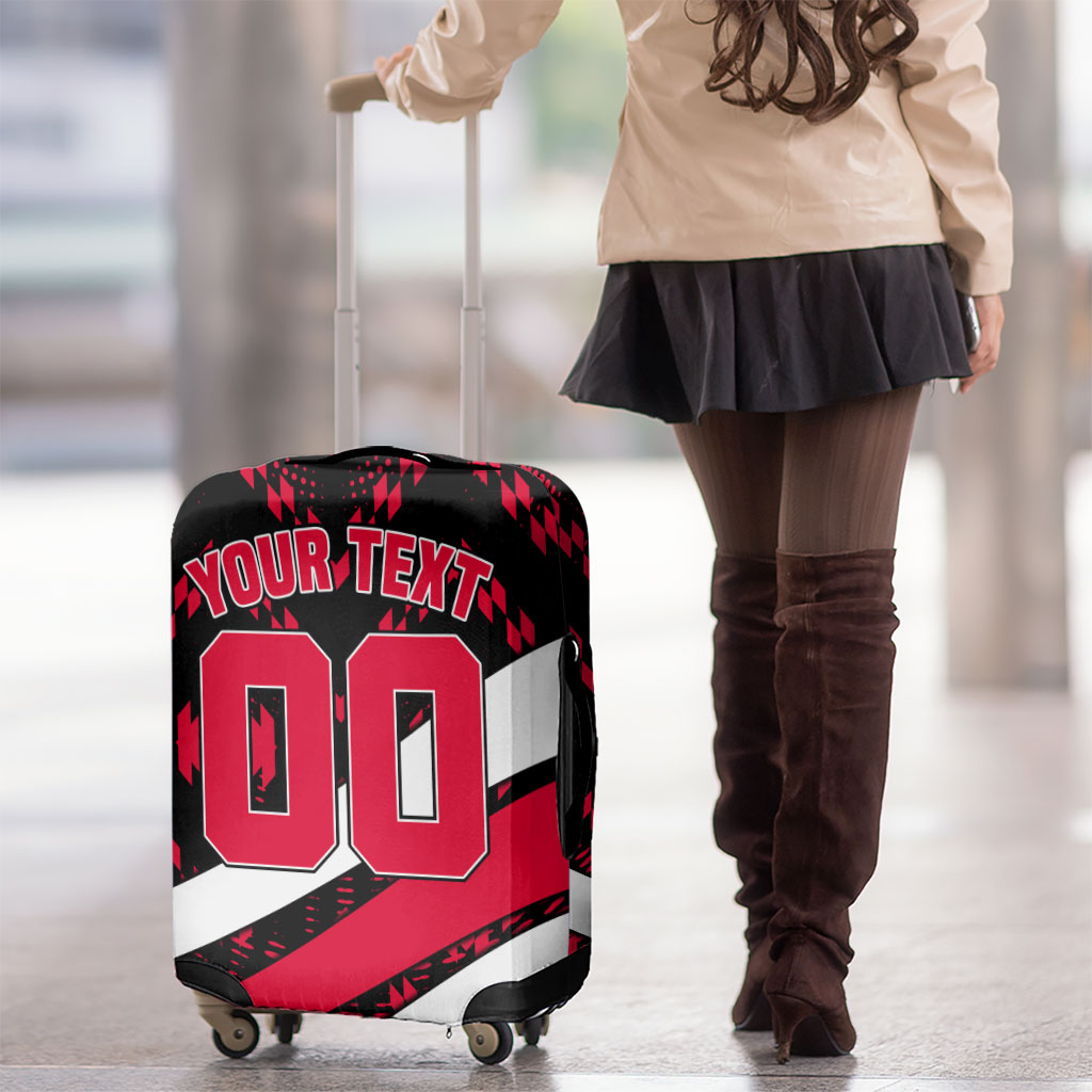 Personalized VIC Oztag Australia Bird Mascot Luggage Cover Australian Flag
