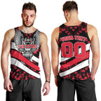 Personalized VIC Oztag Australia Bird Mascot Men Tank Top Australian Flag