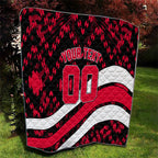 Personalized VIC Oztag Australia Bird Mascot Quilt Australian Flag