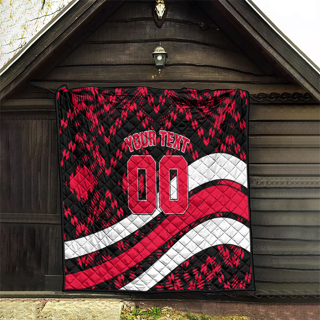 Personalized VIC Oztag Australia Bird Mascot Quilt Australian Flag