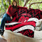 Personalized VIC Oztag Australia Bird Mascot Quilt Australian Flag