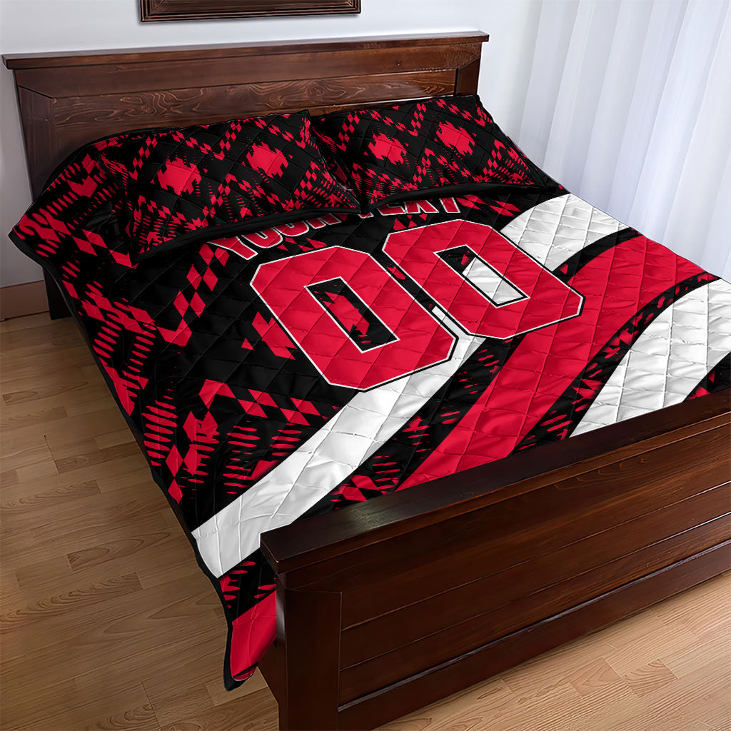 Personalized VIC Oztag Australia Bird Mascot Quilt Bed Set Australian Flag