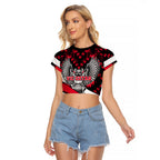 Personalized VIC Oztag Australia Bird Mascot Raglan Cropped T Shirt Australian Flag