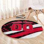 Personalized VIC Oztag Australia Bird Mascot Round Carpet Australian Flag