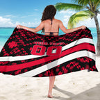 Personalized VIC Oztag Australia Bird Mascot Sarong Australian Flag