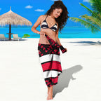 Personalized VIC Oztag Australia Bird Mascot Sarong Australian Flag