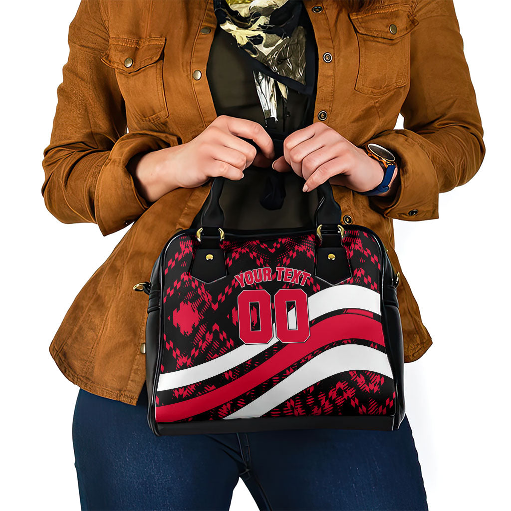 Personalized VIC Oztag Australia Bird Mascot Shoulder Handbag Australian Flag