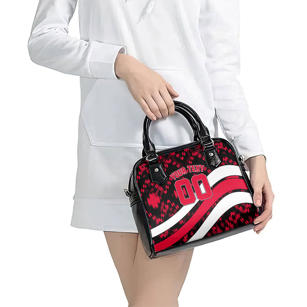 Personalized VIC Oztag Australia Bird Mascot Shoulder Handbag Australian Flag