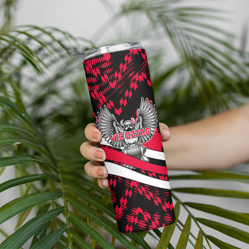 Personalized VIC Oztag Australia Bird Mascot Skinny Tumbler Australian Flag