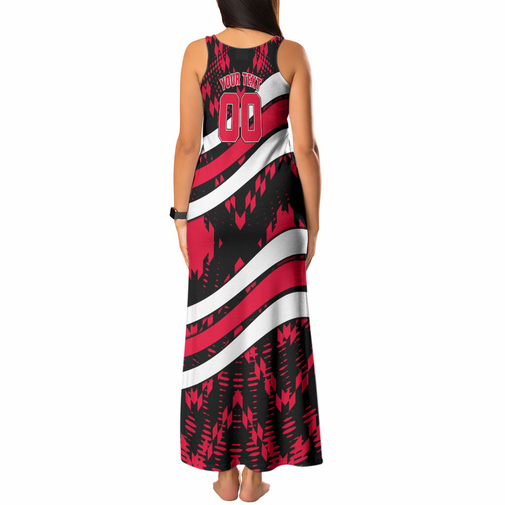 Personalized VIC Oztag Australia Bird Mascot Tank Maxi Dress Australian Flag