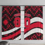 Personalized VIC Oztag Australia Bird Mascot Window Curtain Australian Flag