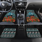 Personalized Port Adelaide Football Christmas Car Mats Australian Football Mascot - Ugly Xmas Pattern Festive