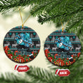 Port Adelaide Football Christmas Ceramic Ornament Australian Football Mascot - Ugly Xmas Pattern Festive