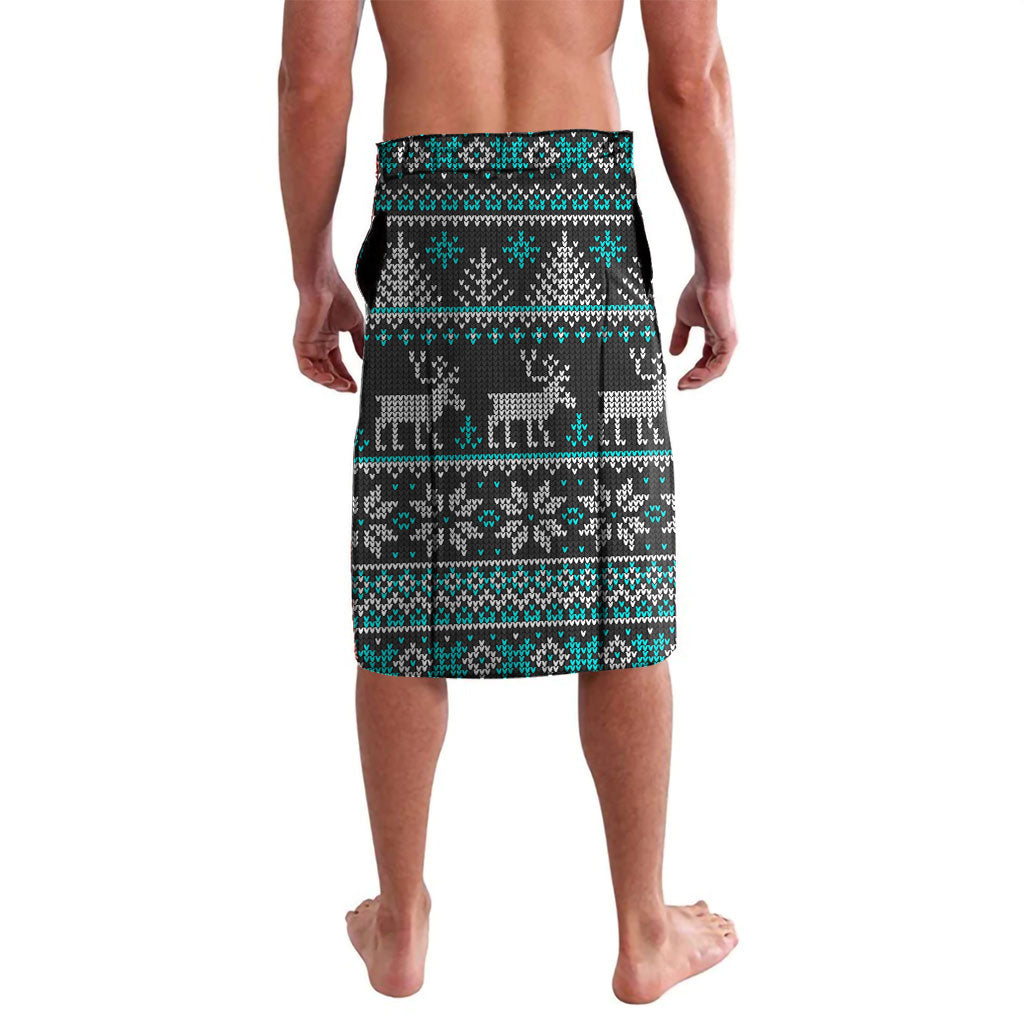 Personalized Port Adelaide Football Christmas Lavalava Australian Football Mascot - Ugly Xmas Pattern Festive