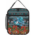 Personalized Port Adelaide Football Christmas Lunch Bag Australian Football Mascot - Ugly Xmas Pattern Festive