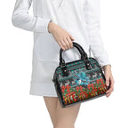 Personalized Port Adelaide Football Christmas Shoulder Handbag Australian Football Mascot - Ugly Xmas Pattern Festive