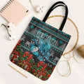 Personalized Port Adelaide Football Christmas Tote Bag Australian Football Mascot - Ugly Xmas Pattern Festive