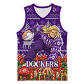 Personalized Dockers Football Christmas Basketball Jersey Australian Football Mascot - Ugly Xmas Pattern Festive