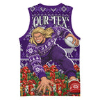 Personalized Dockers Football Christmas Basketball Jersey Australian Football Mascot - Ugly Xmas Pattern Festive