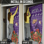 Personalized Dockers Football Christmas Door Cover Australian Football Mascot - Ugly Xmas Pattern Festive