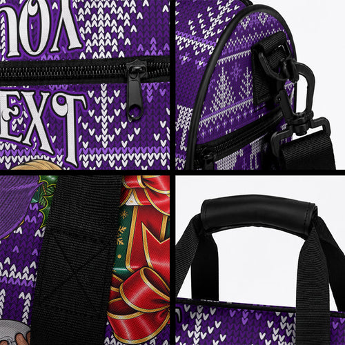 Personalized Dockers Football Christmas Duffle Bag Australian Football Mascot - Ugly Xmas Pattern Festive
