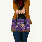 Personalized Dockers Football Christmas Leather Bag Australian Football Mascot - Ugly Xmas Pattern Festive