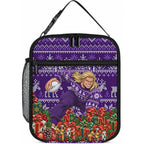 Personalized Dockers Football Christmas Lunch Bag Australian Football Mascot - Ugly Xmas Pattern Festive