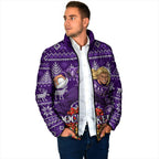 Personalized Dockers Football Christmas Padded Jacket Australian Football Mascot - Ugly Xmas Pattern Festive