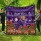 Personalized Dockers Football Christmas Quilt Australian Football Mascot - Ugly Xmas Pattern Festive