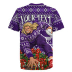 Personalized Dockers Football Christmas Rugby Jersey Australian Football Mascot - Ugly Xmas Pattern Festive