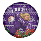 Personalized Dockers Football Christmas Spare Tire Cover Australian Football Mascot - Ugly Xmas Pattern Festive