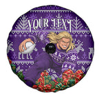 Personalized Dockers Football Christmas Spare Tire Cover Australian Football Mascot - Ugly Xmas Pattern Festive