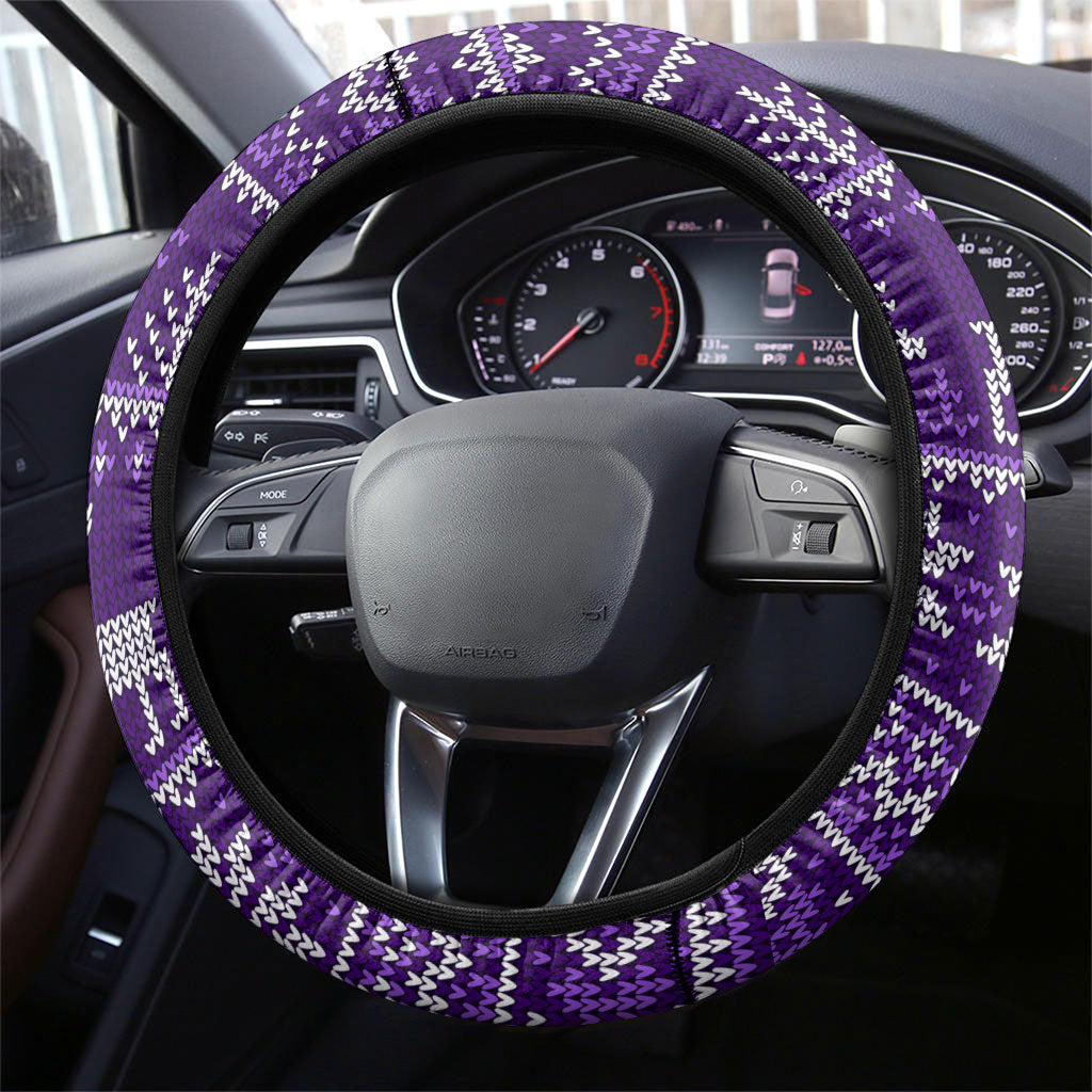 Dockers Football Christmas Steering Wheel Cover Australian Football Mascot - Ugly Xmas Pattern Festive