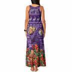 Personalized Dockers Football Christmas Tank Maxi Dress Australian Football Mascot - Ugly Xmas Pattern Festive
