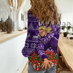 Personalized Dockers Football Christmas Women Casual Shirt Australian Football Mascot - Ugly Xmas Pattern Festive