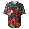 Personalized Bombers Football Christmas Baseball Jersey Australian Football Mascot - Ugly Xmas Pattern Festive