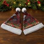 Bombers Football Christmas Santa Hat Australian Football Mascot - Ugly Xmas Pattern Festive