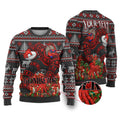 Personalized Bombers Football Christmas Ugly Christmas Sweater Australian Football Mascot - Ugly Xmas Pattern Festive