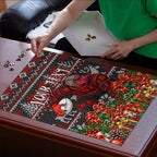 Personalized Bombers Football Christmas Puzzle Australian Football Mascot - Ugly Xmas Pattern Festive