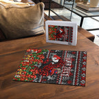 Personalized Bombers Football Christmas Puzzle Australian Football Mascot - Ugly Xmas Pattern Festive