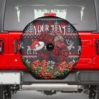 Personalized Bombers Football Christmas Spare Tire Cover Australian Football Mascot - Ugly Xmas Pattern Festive