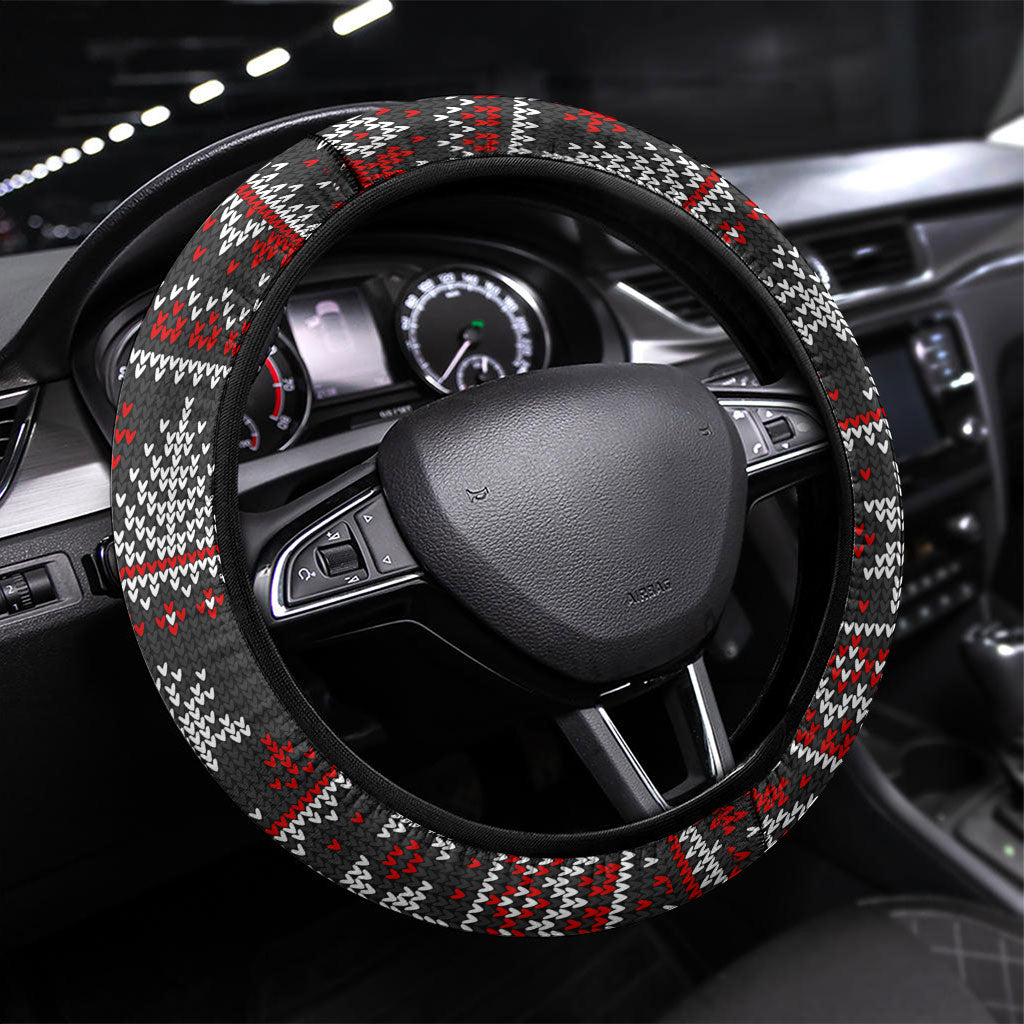 Bombers Football Christmas Steering Wheel Cover Australian Football Mascot - Ugly Xmas Pattern Festive