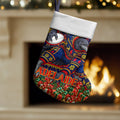 Adelaide Football Christmas Stocking Australian Football Mascot - Ugly Xmas Pattern Festive