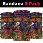 Personalized Adelaide Football Christmas Neck Gaiter Australian Football Mascot - Ugly Xmas Pattern Festive