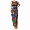 Personalized Adelaide Football Christmas Tank Maxi Dress Australian Football Mascot - Ugly Xmas Pattern Festive